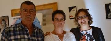 Julia Martel (c), junto a la concejala Marta Hernández (d) y al presidente de los agricultores de Telde, José Luis Santana (Foto TA)