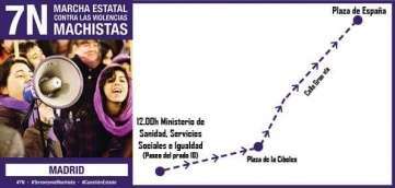 Cartel de la manifestación de Madrid (Foto TA)