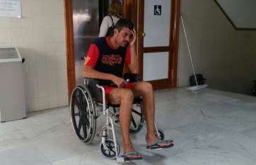 José Antonio Brito, este mediodía en el CAE de San Juan (Foto TA)