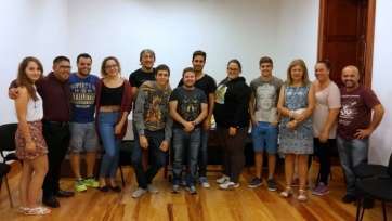 Algunos de los participantes en el IV Festival de la Canción (Foto TA)