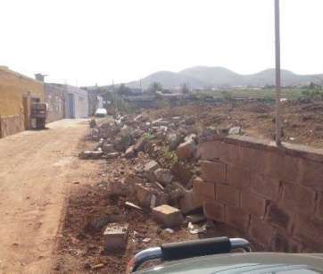 Imagen del camino Piedra Molino, en Lomo Cementerio (Foto TA)
