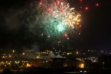 Fuegos de anoche (Foto Jesús Ruiz Mesa)