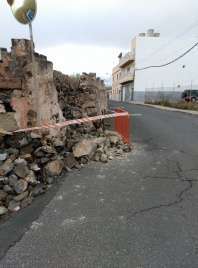 Estado que presenta en la actualidad el muro (Foto TA)