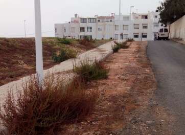 Estado que presenta la calle La Rosa (Foto TA)