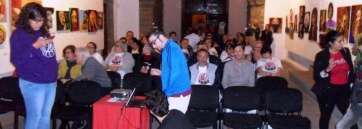 La proyección tuvo lugar el pasado viernes en la ermita de San Pedro Mártir (Foto TA)