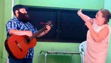 Momento del espectáculo musical (Foto TA)