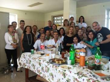 Comida de confraternización del personal del CAE de Telde (foto TA)