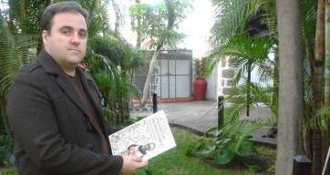 Enrique Alonso, días atrás en el Parque de Lulú de San Juan (Foto TA)