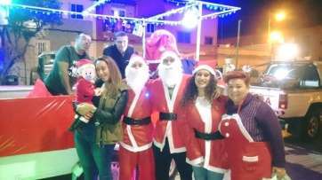 Papá Noel pasó por Casas Nuevas (Foto TA)