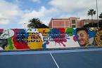 Mural en la cancha de Eucaliptos I (Foto TA/Verona)