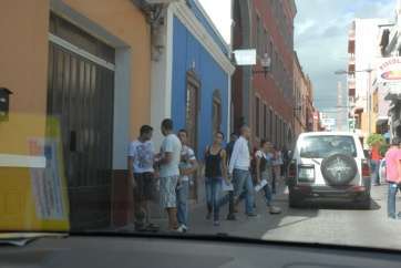 Calle donde se encuentra la sede del SEPE (Foto TA)