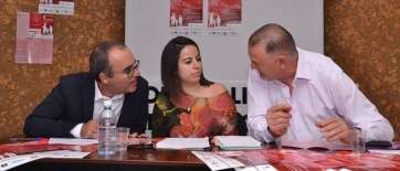 Redondas (i.), Leal y Sánchez, este mediodía en rueda de prensa (Foto TA)