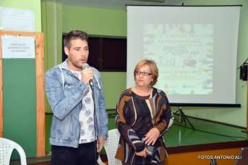 Imagen de las jornadas de voluntariado celebradas esta tarde en el Centro de Mayores (Foto Antonio Alí)