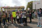 Protesta en Telde contra el Circo Kaos (Foto TA)