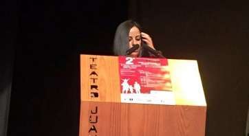 La concejala Saraiba Leal, en la apertura de las jornadas (Foto TA)