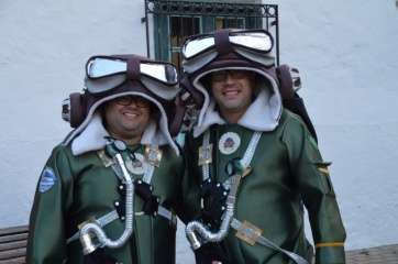 Miembros de la murga en la presentación del programa del Carnaval de Telde 2016 (Foto TA)