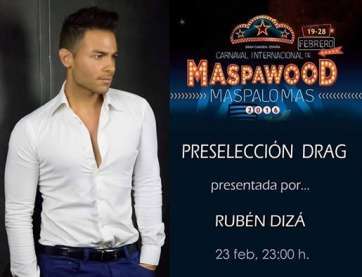 Cartel del espectáculo de esta noche que presenta Rubén Dizá (Foto TA)