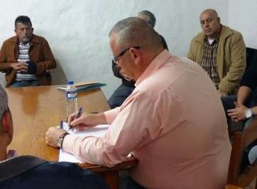 La asamblea de los mercadilleros se celebró este lunes por la mañana en El Casino de Telde (Foto TA)