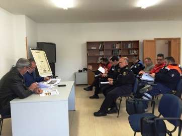 Martel (2i.), en la Junta de Seguridad (Foto TA)