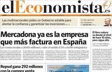 Portada de El Economista de este viernes 4 de marzo de 2016 (Foto TA)