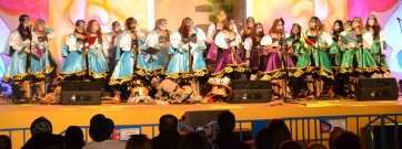 La murga, en un momento del pregón (Foto TA)