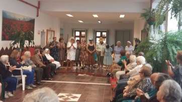 Momento de la escenificación (Foto TA)