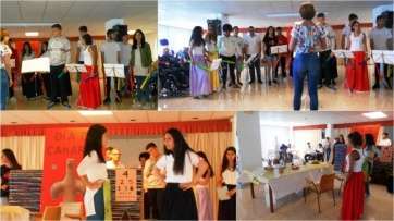 Fotos del acto de esta mañana en la Residencia Mixta de Taliarte (Foto TA)