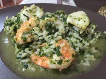 Arroz verde meloso (Foto TA)