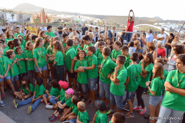 Imagen de archivo de un acto reciente de los Scouts de Telde Wañak (Foto Antonio Alí)