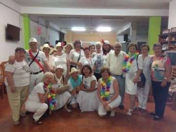 Las teldenses con vecinas de El Hierro (Foto TA)