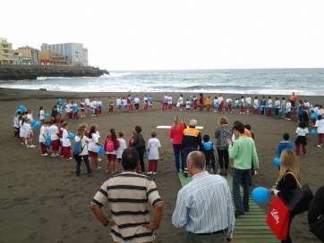 Desayuno saludable en la playa de Melenara (Foto TA)