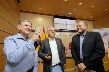 Presentación de la campaña, hoy, en el Cabildo (Foto TA)