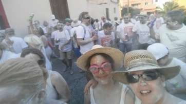 Imagen de archivo de la fiesta de la cal en Hornos del Rey (Foto TA)