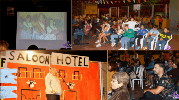 Mosaico de fotos del pregón y actos de anoche en Hornos del Rey (Foto TA)