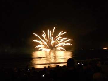 Imagen de archivo del espectáculo pirotécnico (Foto TA)