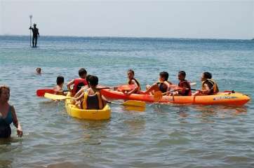 Imagen de archivo de niños en un campus de verano en la costa de Telde (Foto TA)