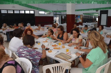 Imagen del bingo solidario celebrado el pasado viernes en El Calero(Foto TA)