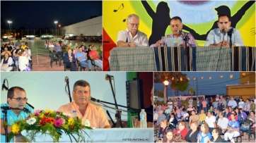 Mosaico de fotos de los pregones de Lomo Cementerio (superior) y La Majadilla (inferior) (Fotos Antonio Alí)