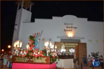 Momento de la procesión de anoche (Foto Francisco Javier Santana)