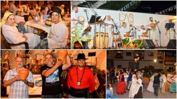 Mosaico de fotos de la Noche de Tradiciones vivida este sábado en Lomo Magullo (Foto Antonio Alí)