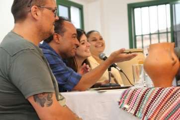Momento de la presentación del libro (Foto Jesús Ruiz Mesa)