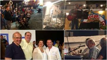 Mosaico de fotos del encuentro musical, pregón y asistentes (Foto TA)