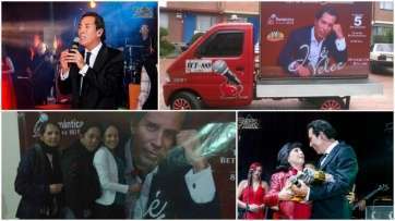 Mosaico de fotos de la nueva gira de José Vélez por Sudamérica (Foto TA)