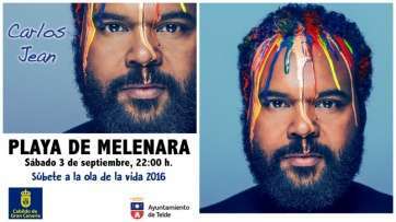 Cartel oficial del concierto y foto reciente de Jean (Foto TA)