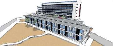 Recreación de cómo quedará el nuevo hospital en La Garita tras su rehabilitación y ampliación (Foto C7)