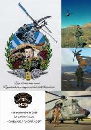 Cartel del homenaje a Jhonander (Foto TA)