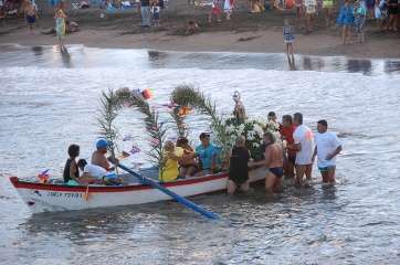 Imagen de archivo de la procesión en Melenara del año 2014 (Foto TA)