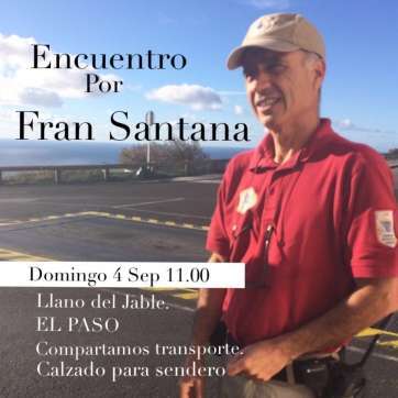 Cartel del homenaje a Fran Santana (Foto TA)