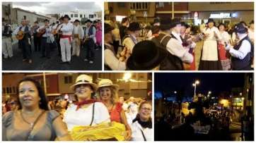 Distintos momentos de  la romería (Foto TA)