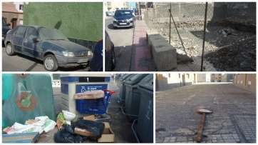 Instantáneas que presenta el barrio de La Garita (Fotos TA)